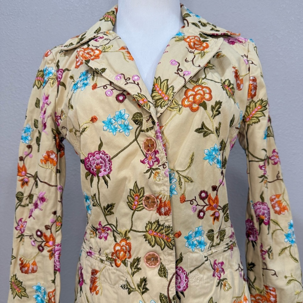 Floral Johnny Was Embroidered Women's Jacket